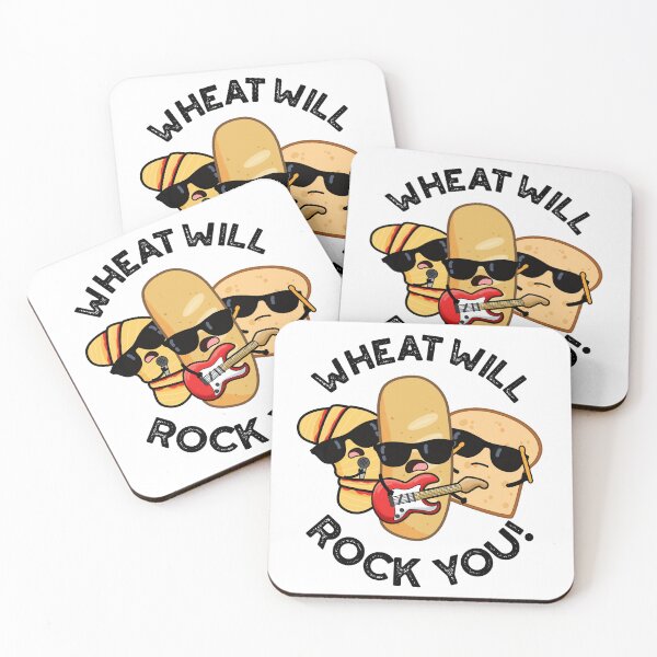 Item preview, Wheat Will Rock You Funny Food Puns  designed and sold by punnybone.