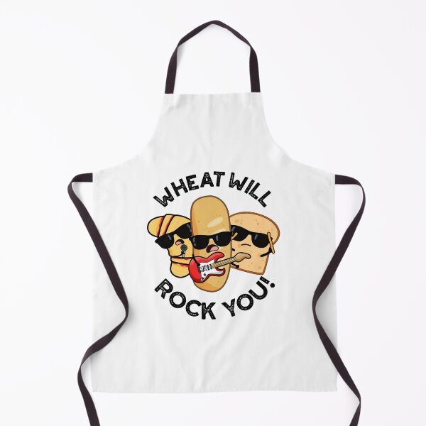 Item preview, Wheat Will Rock You Funny Food Puns designed and sold by punnybone.
