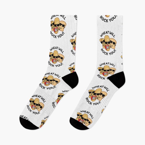 Item preview, Wheat Will Rock You Funny Food Puns  designed and sold by punnybone.