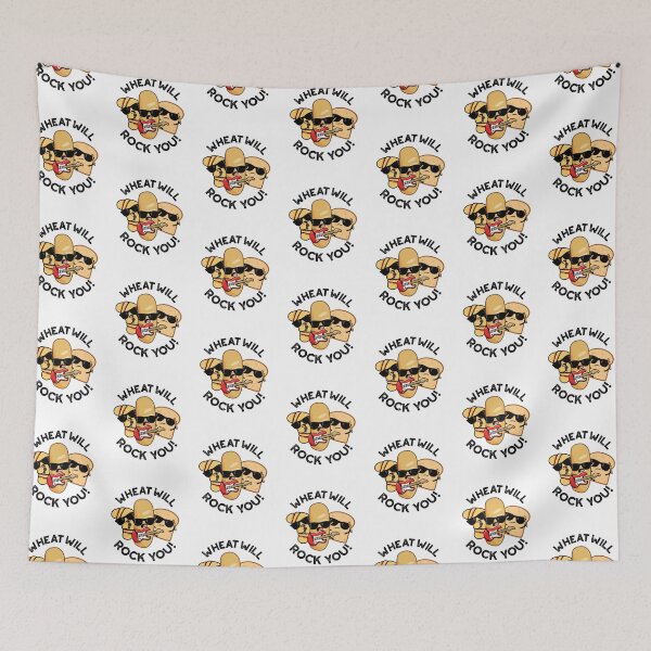 Item preview, Wheat Will Rock You Funny Food Puns  designed and sold by punnybone.