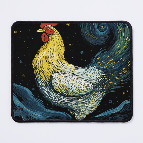 Item preview, Starry Night Inspired Chicken Gifts Funny Chicken designed and sold by RevaNitzsche.