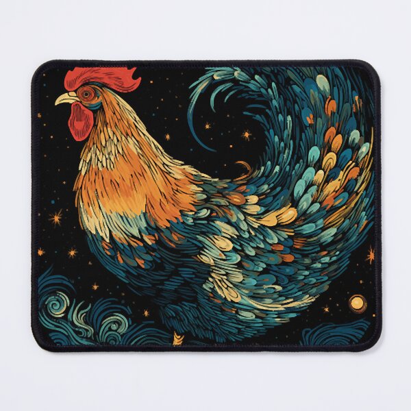 Item preview, Starry Night Inspired Chicken Gifts Funny Chicken designed and sold by RevaNitzsche.