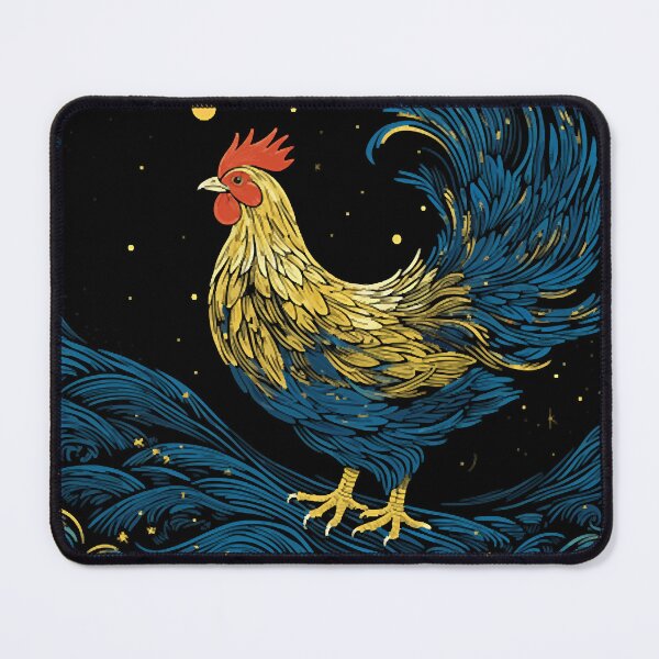 Item preview, Starry Night Inspired Chicken Gifts Funny Chicken designed and sold by RevaNitzsche.