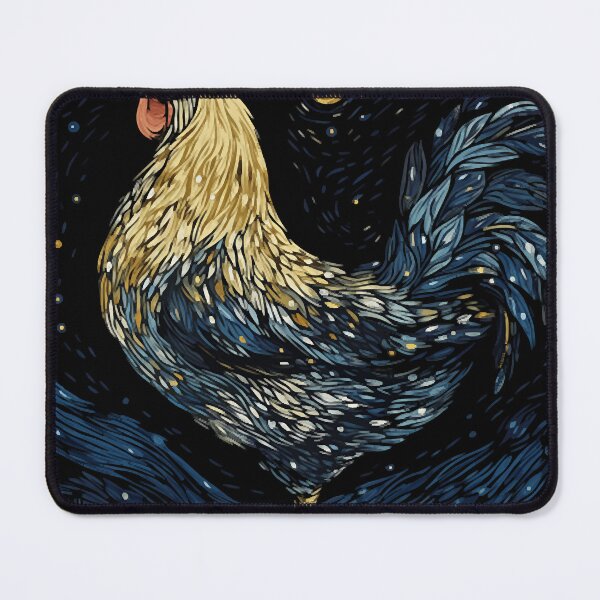 Item preview, Starry Night Inspired Chicken Gifts Funny Chicken designed and sold by RevaNitzsche.