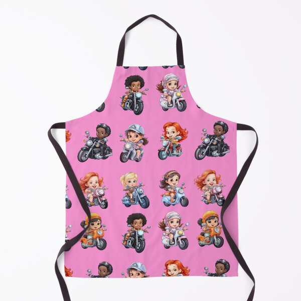 Item preview, Young Girl Riding a Motorcycle (set 3) designed and sold by TheTrendsDesk.