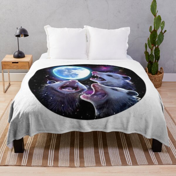 Item preview, Three Possums Howling at Moon funny designed and sold by vegitoduran.