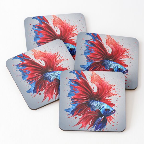 Item preview, a riot of vibrant colors bursts forth in a graffiti masterpiece, capturing the ethereal allure of Betta fish in a mesmerizing color splash. designed and sold by Best-Art-32.