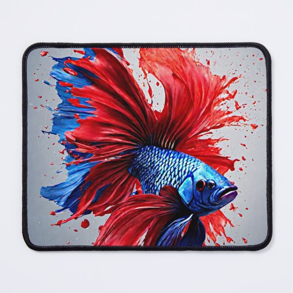 Item preview, a riot of vibrant colors bursts forth in a graffiti masterpiece, capturing the ethereal allure of Betta fish in a mesmerizing color splash. designed and sold by Best-Art-32.