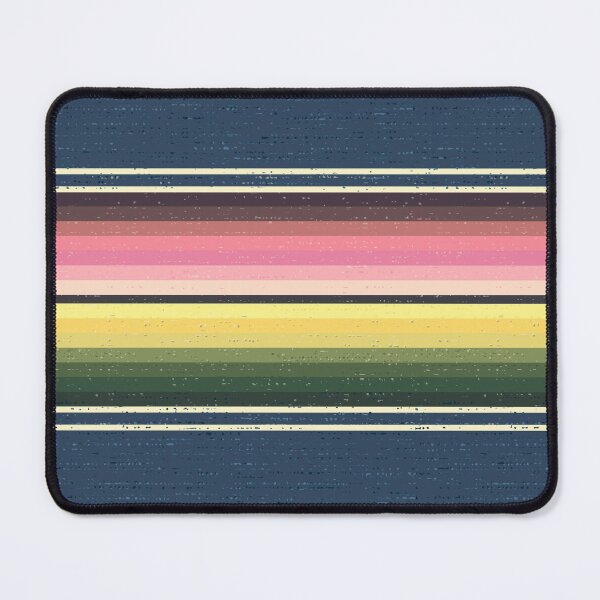 Item preview, Southwestern Serape stripes in blue with pink and green designed and sold by Morrisseyfabric.