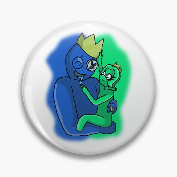 Blue & Emerald Father's Day (Rainbow Friends) Pin for Sale by Deception  The Shadow Dragon