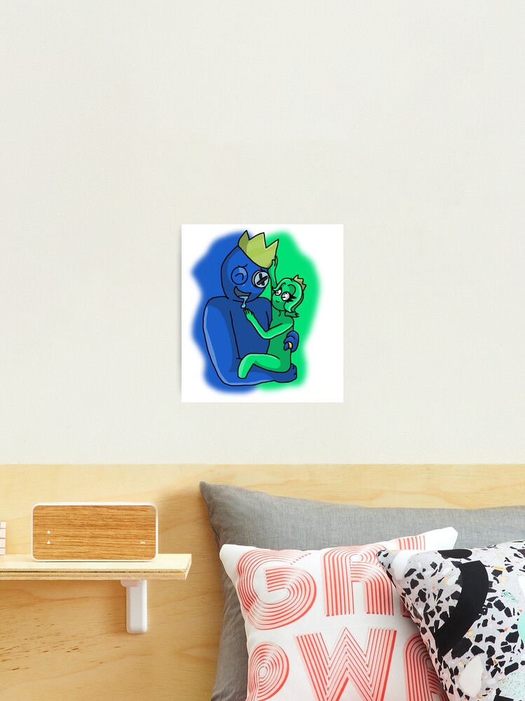 Blue & Emerald Father's Day (Rainbow Friends) Art Board Print for Sale by  Deception The Shadow Dragon