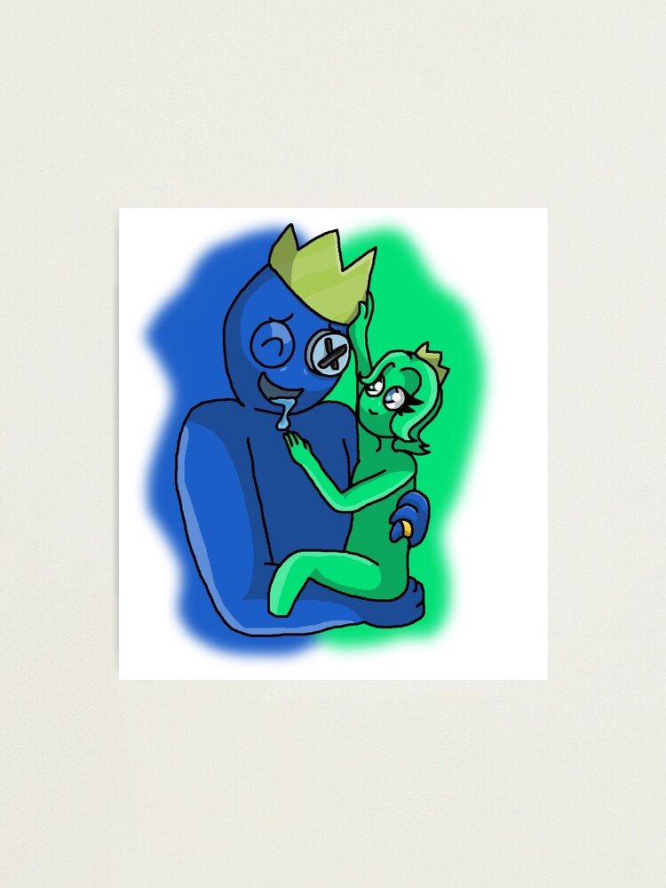 Blue & Emerald Father's Day (Rainbow Friends) Magnet for Sale by