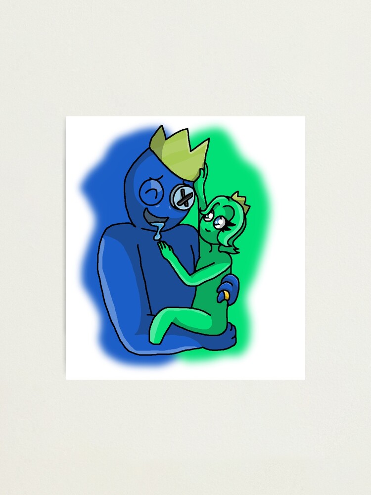 Rainbow Friends Blue x Green Has A Baby - Family Love Story