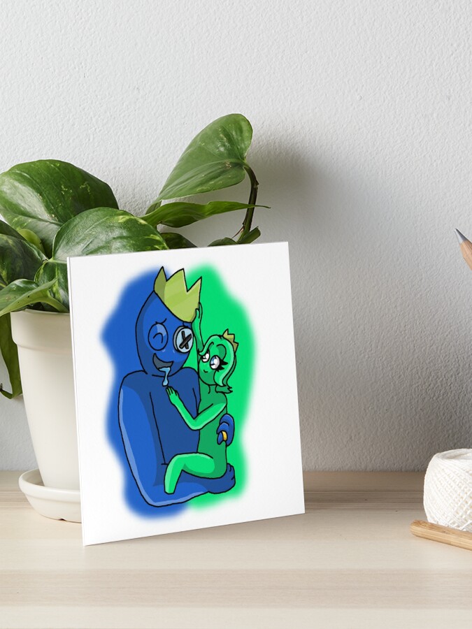Blue & Emerald Father's Day (Rainbow Friends) Art Board Print for