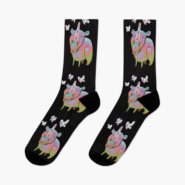 Item preview, Unicorn Happy Capybara Brings The Magic Butterflies designed and sold by SubtleSplit.