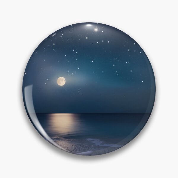 Item preview, The calm of the ocean at night  designed and sold by CloudyIdeas3288.