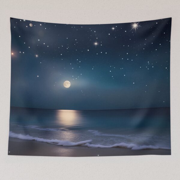 Item preview, The calm of the ocean at night  designed and sold by CloudyIdeas3288.