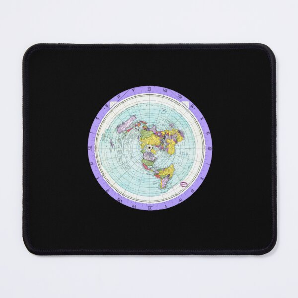 Item preview, Flat Earth Map - (Azimuthal Equidistant Projection Map) - Purple designed and sold by babinmakynzie.