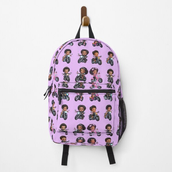 Item preview, Young Black Girl Riding a Motorcycle (set) designed and sold by TheTrendsDesk.