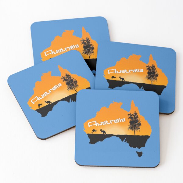 Item preview, Sunset Australian Map designed and sold by Jeremy Crotty.