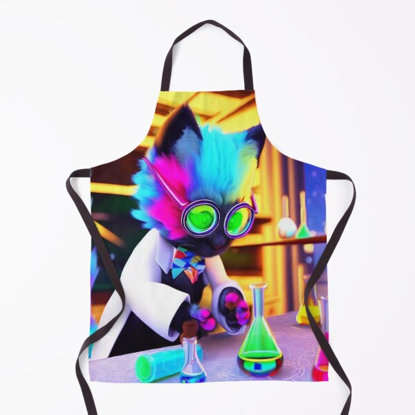 Item preview, The Scholarly Cat: Exploring Colorful Chemistry Through Glasses and Blouse designed and sold by TrynlileDouse.