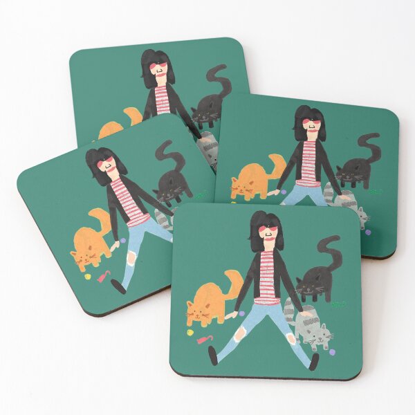 Item preview, Joey Ramone Hanging Out with Some Cats  designed and sold by ArloAsis.