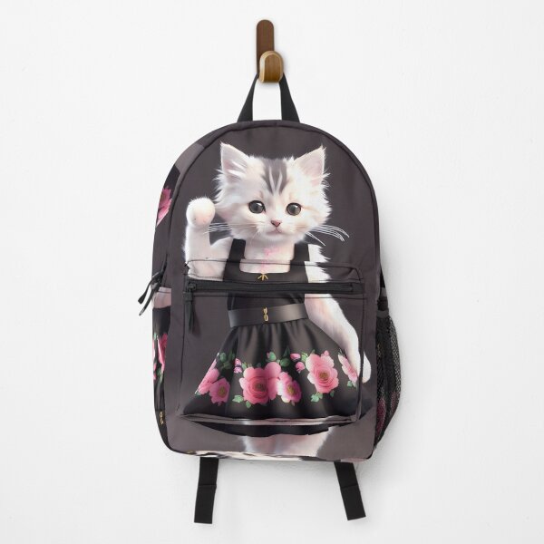 Item preview, Cat with flower dress - Modern digital art designed and sold by Ai-michiart.