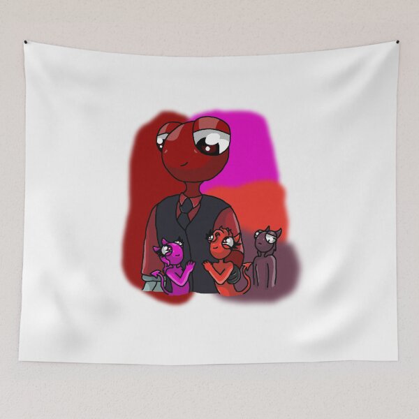 Item preview, Red & His Triplets Father's Day (Rainbow Friends) designed and sold by DarkDragonDeception - Claudia.