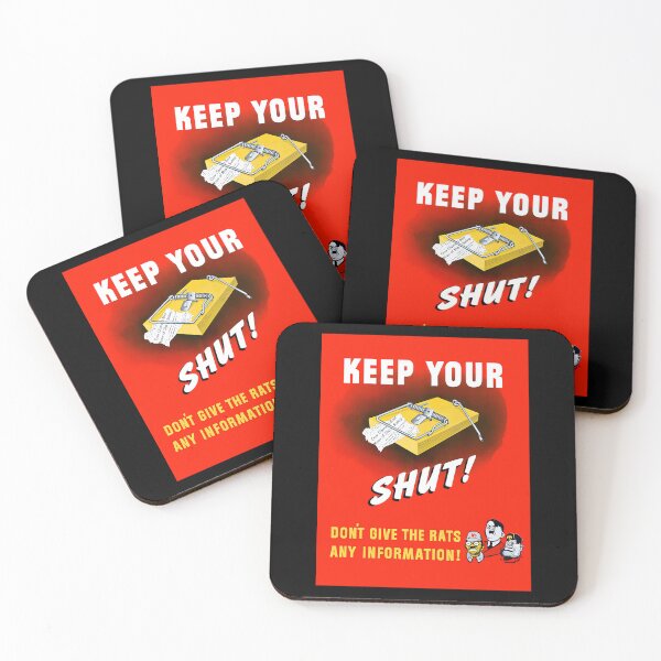 Item preview, keep your trap shut ww2 propaganda war is hell store	 designed and sold by lvslreilhe97.