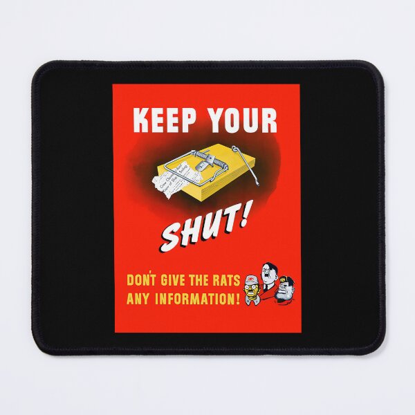 Item preview, keep your trap shut ww2 propaganda war is hell store	 designed and sold by lvslreilhe97.