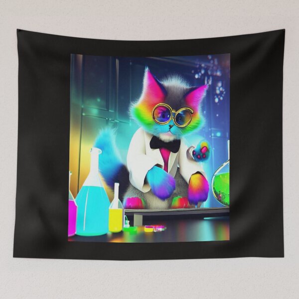 Item preview, Purrfectly Stylish Chemistry: The Cat Scholar's Adventures with Colored Compounds designed and sold by TrynlileDouse.