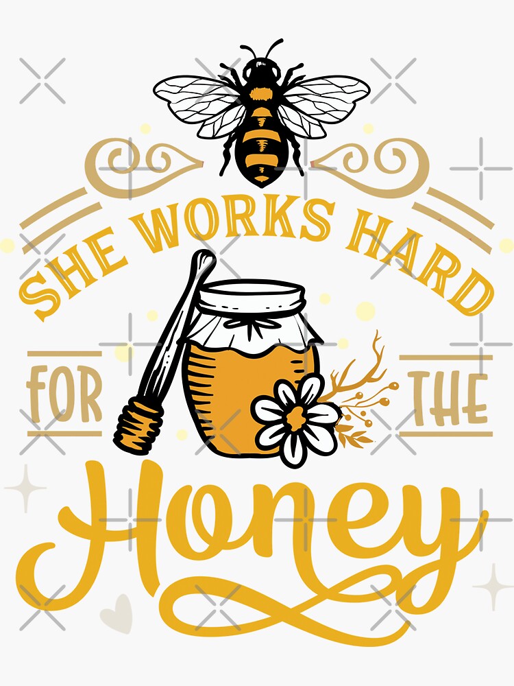 She Works Hard for The Honey, Bee Line Art, Bee Shirt, Honey Bee, Cute Bee Shirt, Bee Gifts for Women, Beekeeper Shirt, Gift for Beekeeper Small