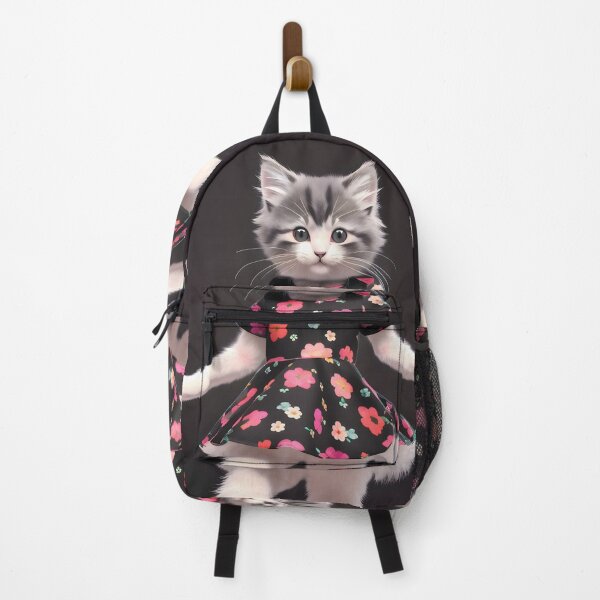 Item preview, Cat with flower dress - Modern digital art designed and sold by Ai-michiart.