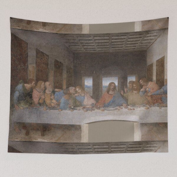 Item preview, The Last Supper Leonardo Da Vinci Fresco Oil Painting Religious Gift, Baroque, Renaissance designed and sold by Anticulture.