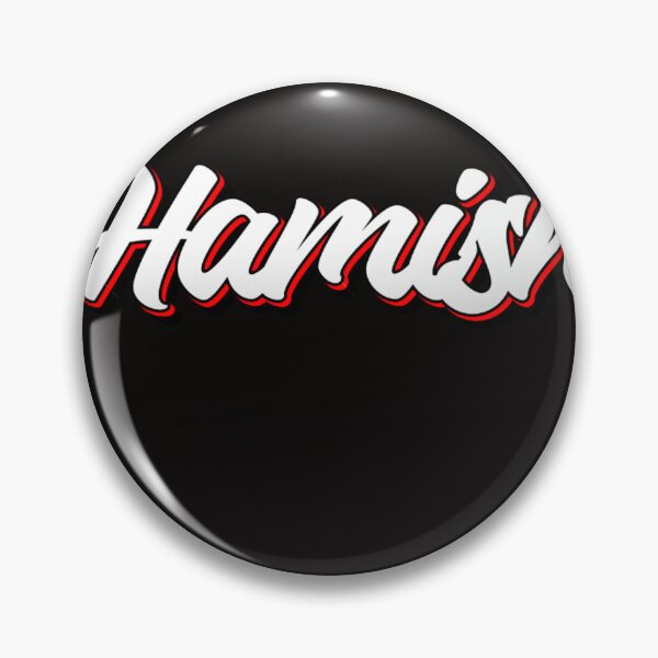 Artikelvorschau, Retro Hamish Namensschild (Schwarz) entworfen und verkauft von JESSICGALIS.