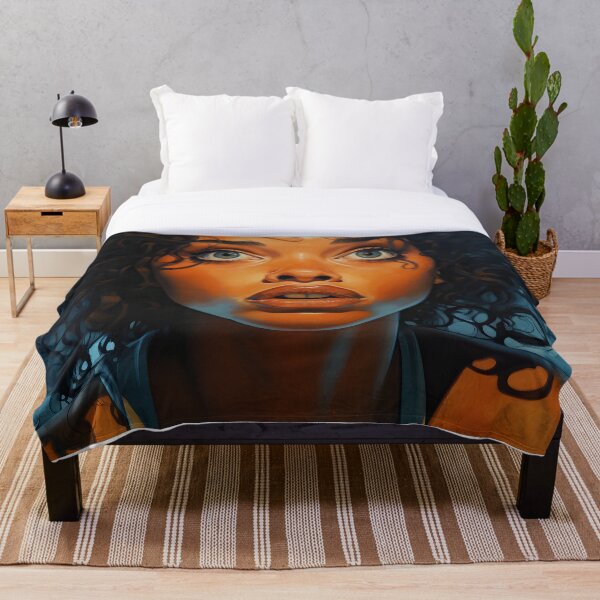 Aperçu de l'œuvre Pop Art Femme Noire Style Roman Graphique créée et vendue par CaseLargo.