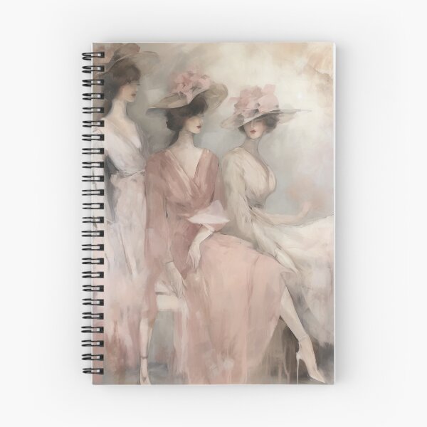 Item preview, Coquette aesthetic vintage painting of 3 sisters designed and sold by Coquette Art.