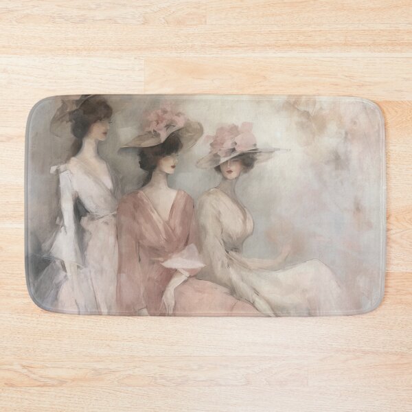 Item preview, Coquette aesthetic vintage painting of 3 sisters designed and sold by Coquette Art.