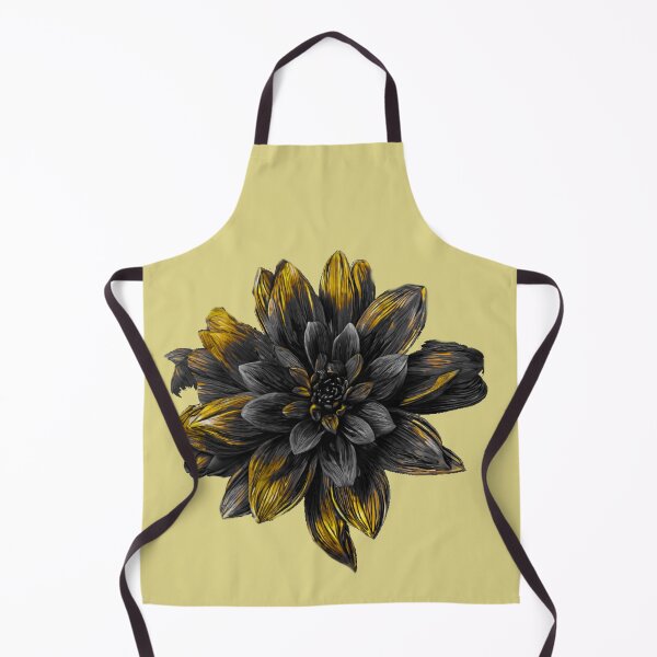 Item preview, Pastel Single Flower in Charcoal black & yellow Mixed sketch Paint Pattern Design designed and sold by Md Rashid  Hasan.