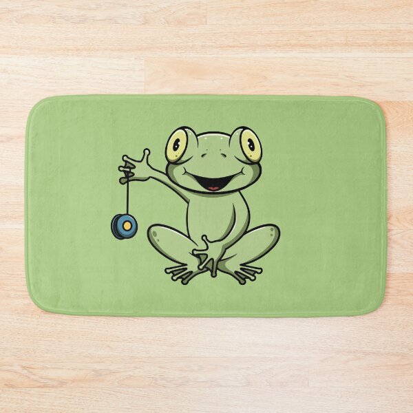 Item preview, Cute frog playing yoyo cartoon illustration designed and sold by cubbone.