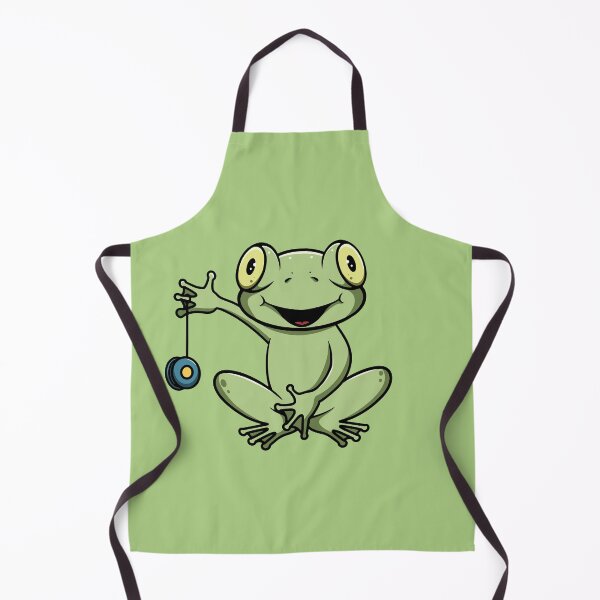Item preview, Cute frog playing yoyo cartoon illustration designed and sold by cubbone.