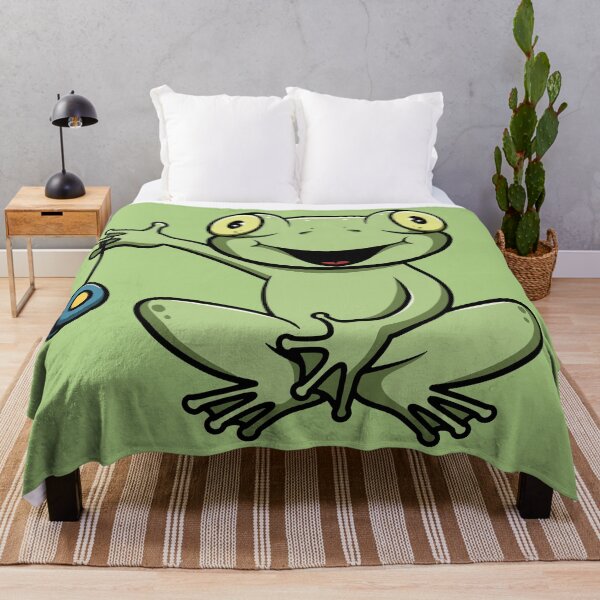 Item preview, Cute frog playing yoyo cartoon illustration designed and sold by cubbone.