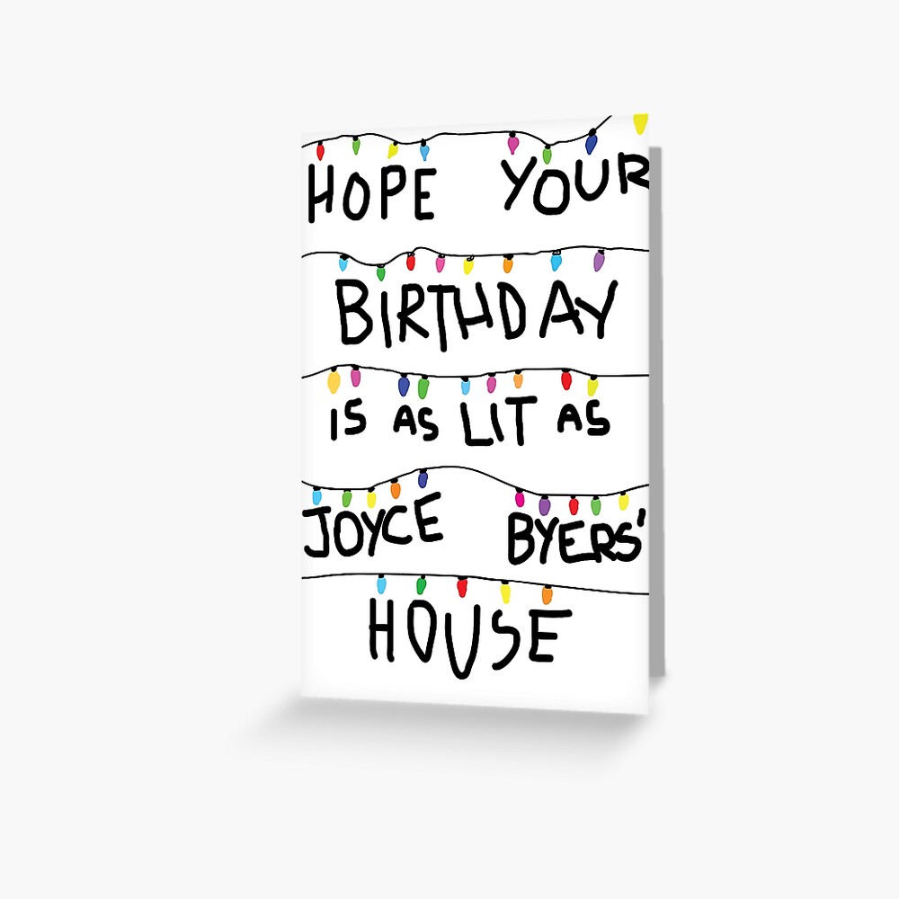 Lit Birthday Card (buy #2 not this one) Greeting Card