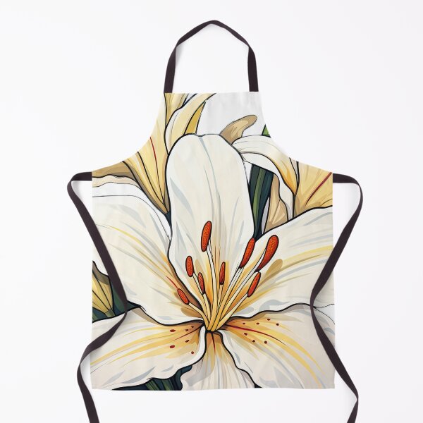 Item preview, White flower with green petals designed and sold by abmkf.