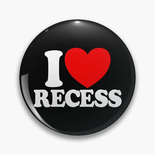 Item preview, I Love Recess Red Heart Funny Back To School Kids Recess Gear designed and sold by DynamicDesign.