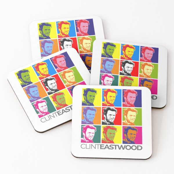Item preview, Clint Eastwood pop-art portrait designed and sold by Designerble.