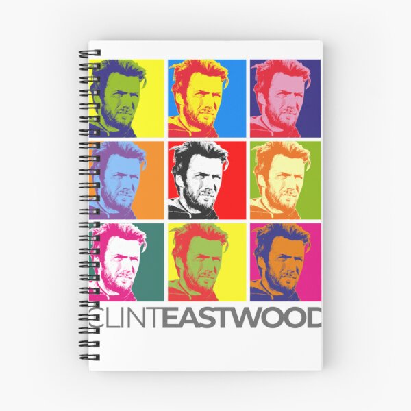 Artikelvorschau, Pop-Art-Porträt von Clint Eastwood entworfen und verkauft von Designerble.