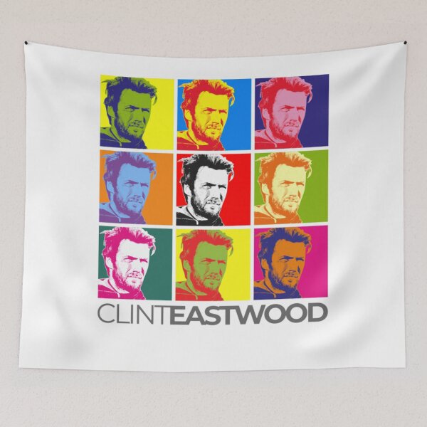 Item preview, Clint Eastwood pop-art portrait designed and sold by Designerble.