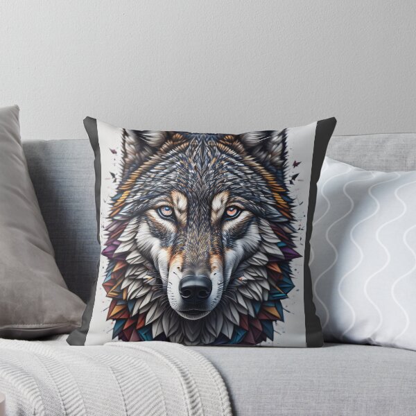 Item preview, Wild Wolf Graphic Illustration designed and sold by ToonPix.
