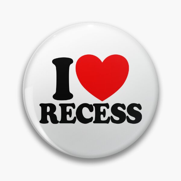 Item preview, I Love Recess Red Heart Funny Back To School Kids Recess Gear designed and sold by DynamicDesign.